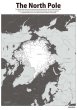 PROCEEDX美しい世界地図　北極　学習ポスターミニマルマップA4サイズ日本製1100