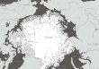 画像2: PROCEEDX美しい世界地図　北極　学習ポスターミニマルマップA4サイズ日本製1100 (2)