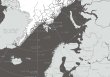 画像3: PROCEEDX美しい世界地図　北極　学習ポスターミニマルマップA4サイズ日本製1100 (3)