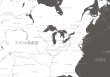 画像2: PROCEEDX美しい世界地図　北アメリカ　学習ポスターミニマルマップA4サイズ日本製1102 (2)