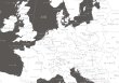 画像2: PROCEEDX美しい世界地図　ヨーロッパ　学習ポスターミニマルマップA4サイズ日本製1105 (2)