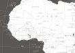 画像2: PROCEEDX美しい世界地図　アフリカ　　学習ポスター　ミニマルマップ　A4サイズ　日本製1106 (2)