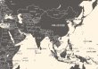 画像3: PROCEEDX美しい世界地図　パステルカラーベージュ1　学習ポスターミニマルマップA2サイズ　日本製1112　4つ折り送付 (3)