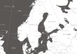 画像3: PROCEEDX美しい世界地図　ヨーロッパ　学習ポスターミニマルマップ　フレーム付きA4サイズ日本製1255 (3)