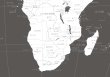 画像3: PROCEEDX美しい世界地図　アフリカ　学習ポスター　ミニマルマップ　フレーム付きA4サイズ　日本製1256 (3)