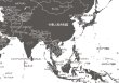 画像3: PROCEEDX美しい世界地図　ブラック学習ポスターミニマルマップ　丸筒送付　A1ビッグサイズ日本製1268 (3)
