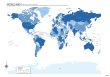 画像2: PROCEEDX美しい日本+世界地図セット パステルカラーブルー1 学習ポスターミニマルマップA2サイズ日本製 4つ折り送付 影付き1274 (2)