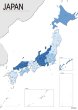 画像3: PROCEEDX美しい日本+世界地図セット パステルカラーブルー1 学習ポスターミニマルマップA2サイズ日本製 4つ折り送付 影付き1274 (3)