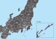 画像3: PROCEEDX美しい日本地図 書き込み自由　 パステルカラーブルー2 学習ポスターミニマルマップ フレーム付きA2サイズ日本製 影付き1313 (3)