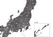 画像3: PROCEEDX美しい日本地図 書き込み自由　 ブラック1学習ポスターミニマルマップ フレーム付きA2サイズ日本製 影付き1315 (3)