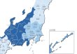 画像3: PROCEEDX美しい日本地図 パステルカラーブルー1 学習ポスターミニマルマップ A2サイズ日本製 影付き丸筒送付1320 (3)