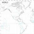画像2: PROCEEDX美しい世界地図 書き込み自由 ホワイト学習ポスターミニマルマップA1ビッグサイズ 8つ折り送付日本製 影付き1361 [ポスター] (2)