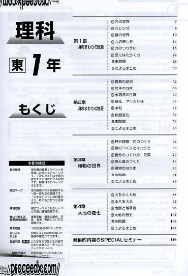 教科書マスター 中学１年 理科